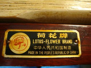 Vintage Lotus Flower Chinese Abacus,  11 Rods,  77 Beads,  People ' s Republic of China 4