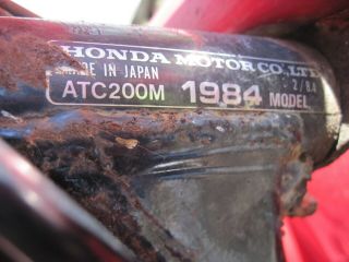 1984 HONDA 200M 6