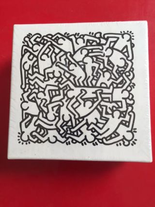 Keith Haring Vintage Printed Jigsaw Puzzle From Pop Shop Nyc Rare Never Opened