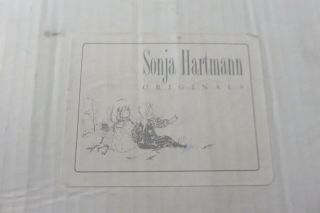 RARE GERMAN 1998 SONJA HARTMANN BISQUE PORCELAIN DOLL CHARLENE 12/25 BOX, 12