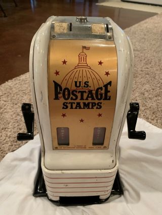 Vtg Us Postage Stamps Vending Machine Counter Top Dime Quater 4 Or 5 Cent