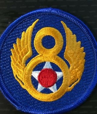 Vintage Wwii Korean War Era Us Army Air Corps 8th Air Force Patch