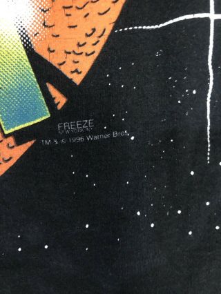 Rare Vintage 1996 Warner Bros 90s Space Jam Bugs Bunny Taz T - shirt USA Made XL 3