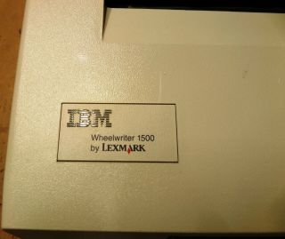 Vintage IBM Wheel - Writer 1500 by Lexmark Type 6783 - 011 Loc M4 6