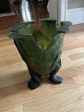 Vintage - Gaetano Pesce - Green Footed Resin Ice Bucket.  One of a kind 4