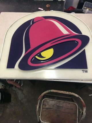 Vintage 90’s Taco Bell Sign Commercial Sign Taco Bell Logo Sign Large 2