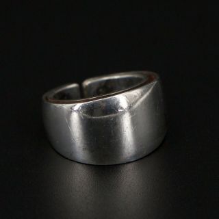 Vtg Sterling Silver - Norway Tone Vigeland Modernist Tapered Ring Size 6 - 11g