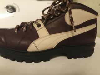 Puma Rudolf Dassler Vintage Boots mens US size 10.  5.  UK 9.  5 burgandy 7