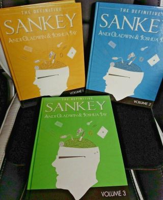 The Definitive Sankey Vol 1,  2 And 3 Plus Dvd.  Out Of Print Rare Magic Trick Jay