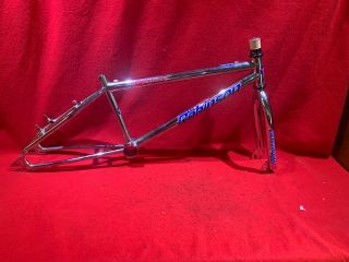Nos Vintage 1995 Robinson Pro Team Frame And Fork Bmx Freestyle Racing