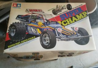Vintage 1982 Tamiya Champ 1/10 High Performance Rc Car Buggy - Parts Only