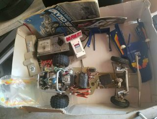 Vintage 1982 Tamiya Champ 1/10 High Performance RC Car Buggy - PARTS ONLY 2