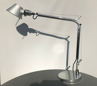 Vintage Artemide Italian Tolomeo Mini Table Lamp W/ Lancome Logo - Mid Century