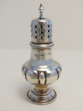 Antique Victorian Solid Sterling Silver Salt/pepper Pot Jar Bottle Shaker Caster