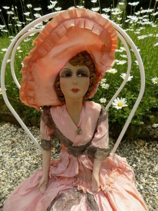 Antique French Boudoir /salon Doll 1920 