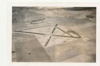 Wwii 1944 Usaaf Atc 7th Ferry Service Bismark Nd Air Field Flyover Photo 1