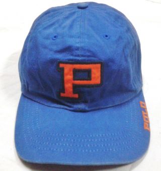 Rare Vintage Ralph Lauren Polo Sport P Cap Hat Pwing Bear Stadium