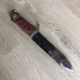 1938 Vintage Antique Rzm M7/56 Nazi Hitler Youth Knife Germany Dagger Sheath