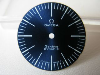 Nos Vintage Ladies Omega Geneve Dynamic Blue Dial For Calibre 630 - Very Rare