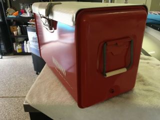 vintage metal cooler ice chest 3