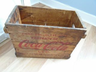 VINTAGE COCA - COLA 2 ONE GALLON CRATE WOODEN BOX COKE SYRUP 13 X 16 X 8 INCHES 2