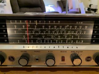 Hallicrafters S - 120 Vintage Tube Shortwave Radio Receiver FRESH TUBES - Complete 2