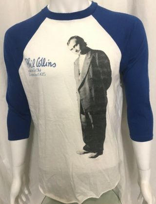 Phil Collins European Tour 1985 Old Og Vtg 1980`s Concert Baseball T - Shirt Rare