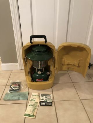Vintage 1979 Coleman Lantern 228j In Carrying Case W/ Papers Rare Wow