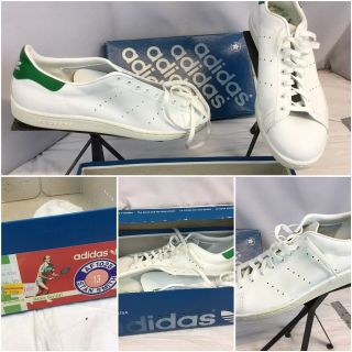 Adidas Stan Smith Sz 13 Vintage Deadstock 1981 Shoes Made Usa Box Af1028 Ygi