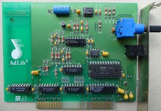 Rare 8 - Bit Adlib Music Synthesizer Card Pc Isa Opl2 Sound Yamaha Ym3812 Parts