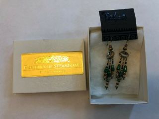 Signed Vintage Rare Tabra Turquoise/mixed Stone Chandelier Earrings