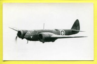 1935 - 44 Raf Bristol Type 142 Blenheim Bomber Photo Real Photographs Co Ltd