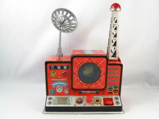 VINTAGE EXPLORER VANGUARD TRACKING STATION STRUCTOYS JAPAN TIN TOY NM 2