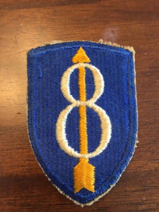 8th Infantry Division Wwii Ww2 Patch Us Army Military France Germany