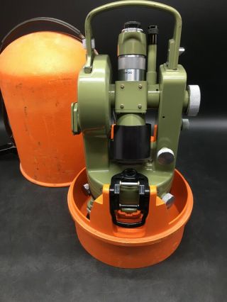 Wild Heerbrugg Surveying Transit Theodolite Vintage Swiss 9101694 - 2 5