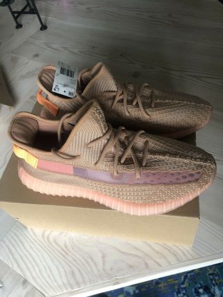 Adidas Yeezy Boost 350 V2 Clay Size 10 Authentic Rare Eg7490 Fast Ship