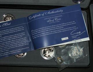 2001 " Centenary Of Federation " Proof 20 Coin Set Cased,  With Rare " Ram Pin "
