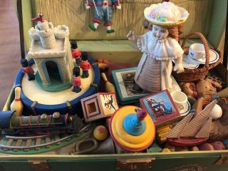 Vtg Enesco Animated Music Box Treasure Chest Of Toys Toy Symphony 1986 3