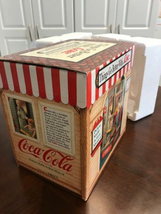 VERY RARE Vintage Enesco Coca - Cola Dixon ' s Grocery Multi - Action Music Box 6