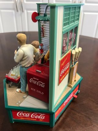 VERY RARE Vintage Enesco Coca - Cola Dixon ' s Grocery Multi - Action Music Box 8