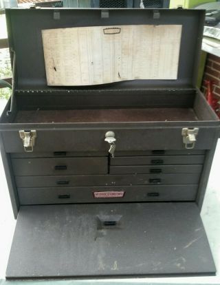 Vintage Craftsman 7 Drawer Machinist/watchmakers Metal Tool Chest