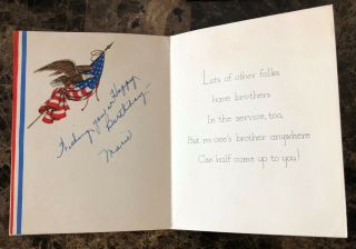 Four greeting cards to World War II soldier 2