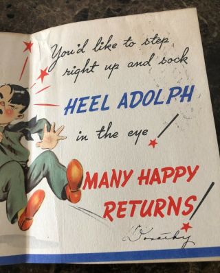 Four greeting cards to World War II soldier 5