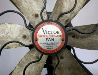 VTG Victor Breeze Spreader Electric Table Fan Industrial Steampunk Retro Repair 3