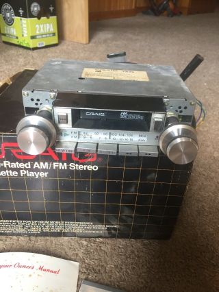 Vintage Craig Model T689 Am/fm Cassette Car Radio Stereo