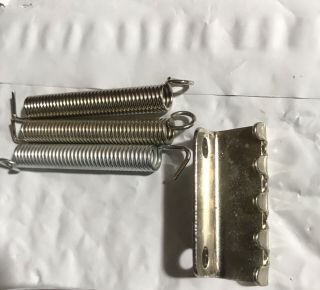 Rare Vintage Mfg Under Floyd Rose Pats Chrome Tremolo Bridge 7