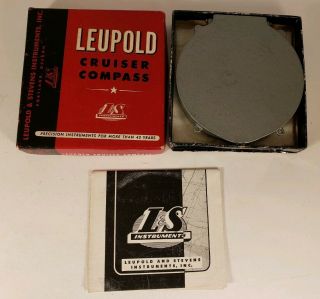 Vintage Leupold & Stevens Cruiser Compass W/box & Papers