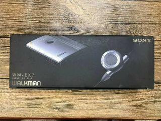 Nib Rare Sony Wm - Ex7 Silver