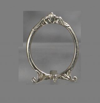 Peter Acquisto Sterling Silver Dollhouse Doll Oval Picture Frame