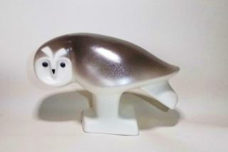 Vintage Owl Sculpture By Arabia Finland Lillemor Wwf Design Figurine